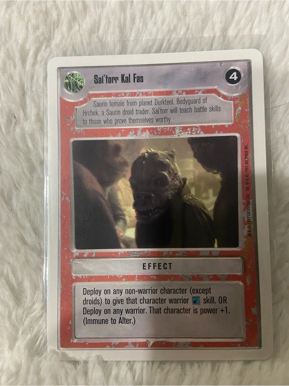 Star Wars Customizable Card Game 'Sai'torr Kal Fas' Red Effect Card